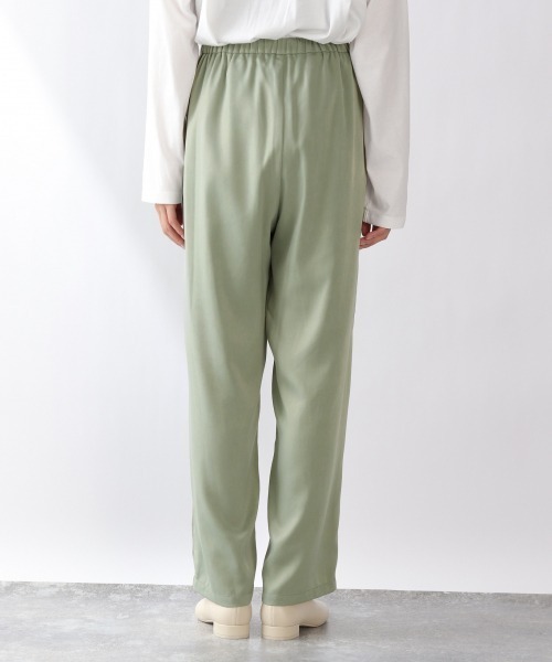 LOWRYS FARM（ローリーズファーム）の「ｒｅｌａｘパウダーサテンパンツ　918298（その他パンツ・レディース・グリーン/ブルー/アイボリー/ブラウン/ゼブラ・FREE）」の8枚目の写真