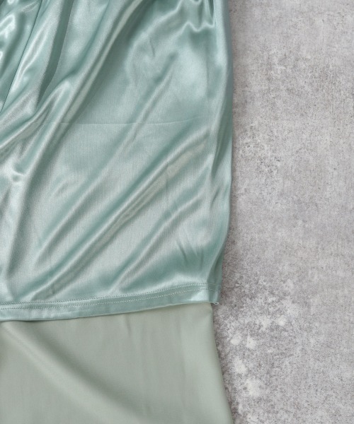 LOWRYS FARM（ローリーズファーム）の「ｒｅｌａｘパウダーサテンパンツ　918298（その他パンツ・レディース・グリーン/ブルー/アイボリー/ブラウン/ゼブラ・FREE）」の13枚目の写真