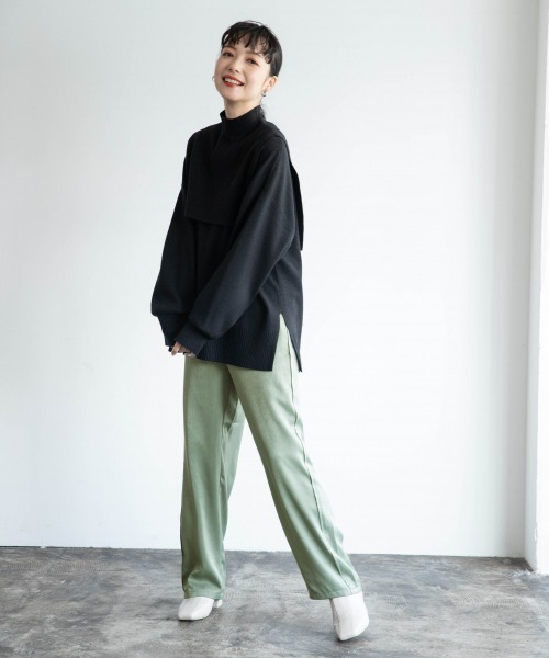 ウール ファームパンツ / WOOL FARM PANT - グリーン / 30 LOWRYS FARM - LOWRYS FARM スラックスパンツ ワイド F 緑