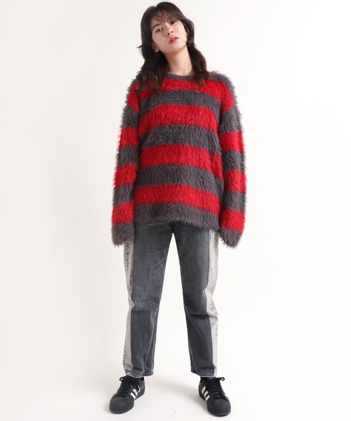 RNA（アールエヌエー）の「K2521 シャギーボーダープルオーバー（T  