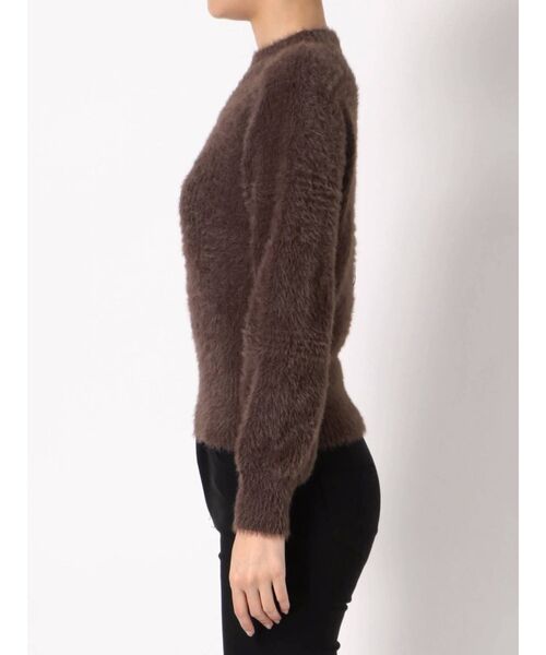 dazzlin（ダズリン）の「チェックシャギーニットトップス（ニット/セーター・レディース・ブラウン/グレー/オフホワイト・FREE）」の12枚目の写真