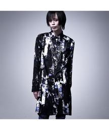 『CIVARIZE』ジャガードストライプローズロングシャツ