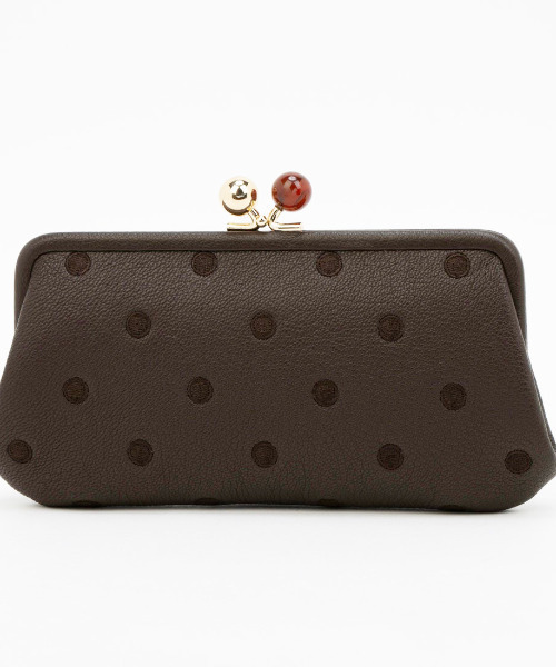 ペルケ perche / アクリル玉がま口長財布（財布）｜perche