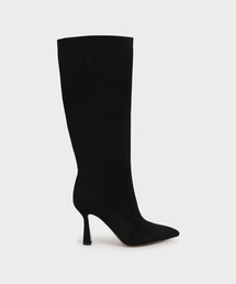 CHARLES & KEITH | テクスチャードスカルプチャーヒール ニーハイブーツ / Textured Sculptural Heel Knee High Boots(ブーツ)