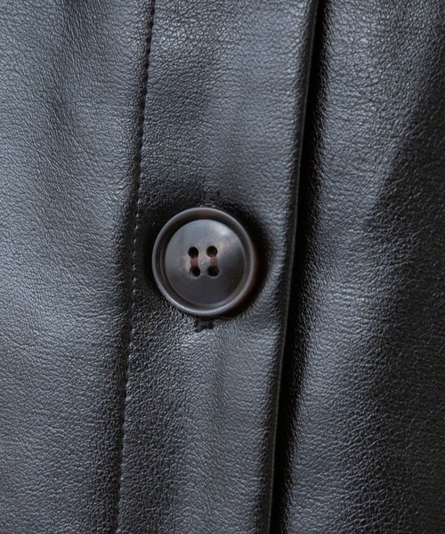 rectangle（レクタングル）の「フェイクレザージャンパースカート（ジャンパースカート・レディース・アイボリー/ブラック/ブルー・FREE）」の15枚目の写真