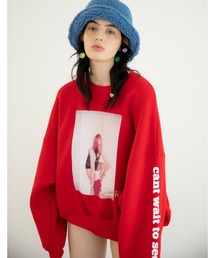 Little sunny bite | Valerie phillips × little sunny bite Photo print sweat top(スウェット)
