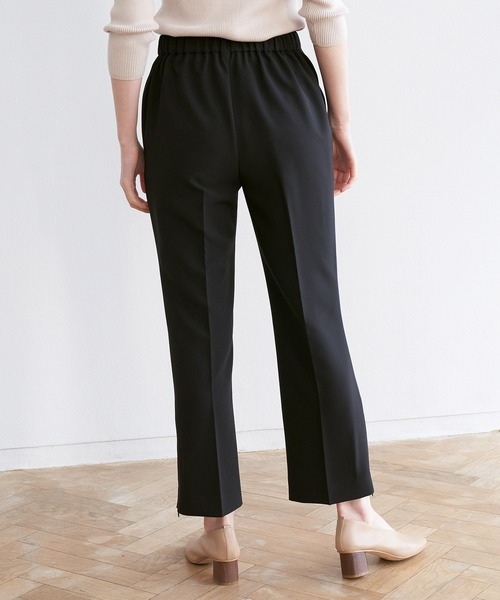 ROPE' PICNIC（ロペピクニック）の「【ラク美】ファスナースリットカラーパンツ（その他パンツ・レディース・ブラック/ベージュ/ライトグリーン/サックスブルー/イエロー/ピンク・36/38/40）」の8枚目の写真