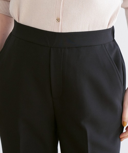 ROPE' PICNIC（ロペピクニック）の「【ラク美】ファスナースリットカラーパンツ（その他パンツ・レディース・ブラック/ベージュ/ライトグリーン/サックスブルー/イエロー/ピンク・36/38/40）」の9枚目の写真