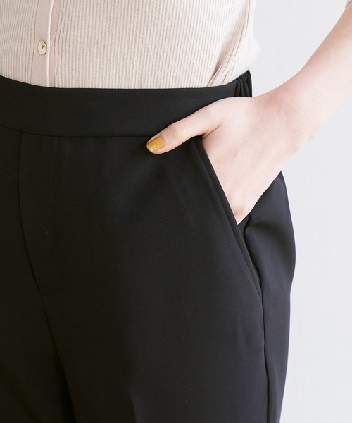 ROPE' PICNIC（ロペピクニック）の「【ラク美】ファスナースリットカラーパンツ（その他パンツ・レディース・ブラック/ベージュ/ライトグリーン/サックスブルー/イエロー/ピンク・36/38/40）」の11枚目の写真