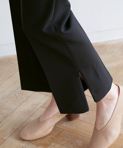 ROPE' PICNIC（ロペピクニック）の「【ラク美】ファスナースリットカラーパンツ（その他パンツ・レディース・ブラック/ベージュ/ライトグリーン/サックスブルー/イエロー/ピンク・36/38/40）」の13枚目の写真