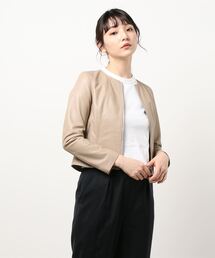 ノーカラージャケット レザー 本革 ファッション通販 Zozotown