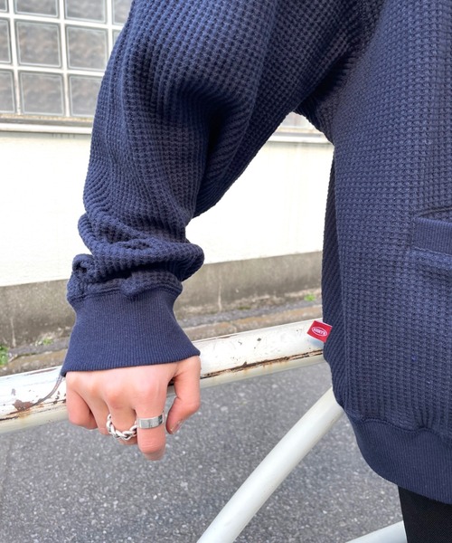 WHO'S WHO gallery（フーズフーギャラリー）の「【KOOKY'N/クーキー】 ワッフルジップカーディガン（カーディガン/ボレロ・メンズ・ブラック/ネイビー/グレー・FREE）」の21枚目の写真