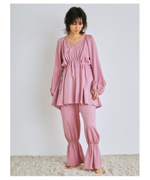 SNIDEL HOME（スナイデルホーム）の「裾シャーリングフリルパンツ