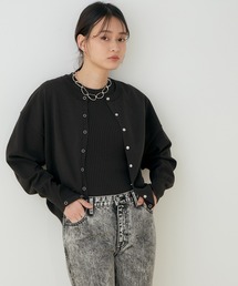 ADAM ET ROPE' | 【WEB限定】オーガニックコットンアンサンブルカーディガン(アンサンブル)