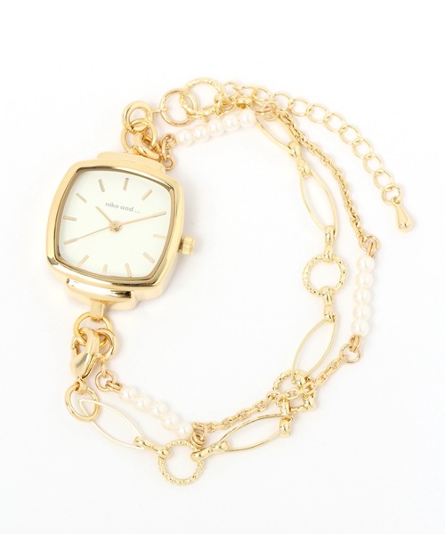 niko and...（ニコアンド）の「チェーンカスタムウォッチ（アナログ腕時計・レディース・グレー/イエロー/ライトイエロー・0）」の8枚目の写真