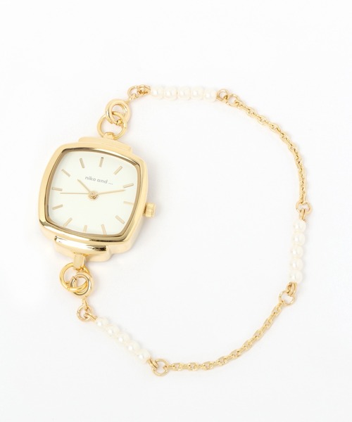 niko and...（ニコアンド）の「チェーンカスタムウォッチ（アナログ腕時計・レディース・グレー/イエロー/ライトイエロー・0）」の9枚目の写真
