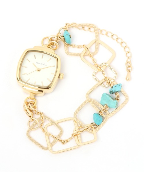 niko and...（ニコアンド）の「チェーンカスタムウォッチ（アナログ腕時計・レディース・グレー/イエロー/ライトイエロー・0）」の12枚目の写真