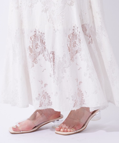 Chico（チコ）の「【Web限定】総レースフレアロングスカート