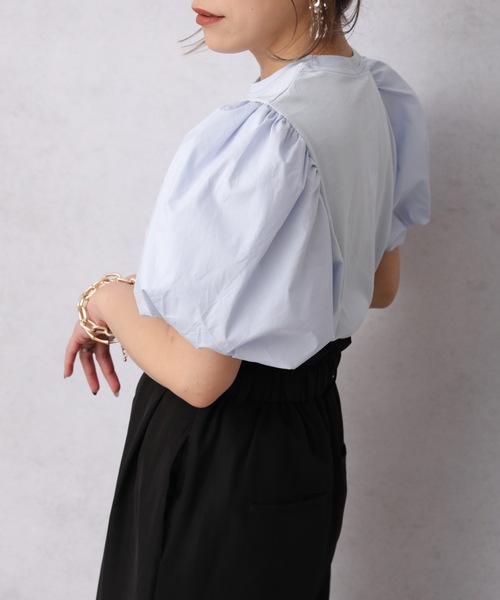 ap retro(アプレトロ)の「バルーンスリーブカットソー【ZOZO限定アイテム】(Tシャツ/カットソー・レディース・ホワイト/ブルー/ブラック・FREE)」の16枚目の写真