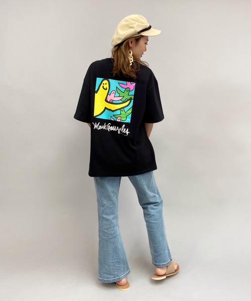 Marc point マークポイント コットンリネン Tシャツ カットソー48 ワンポイント刺繍ロングスリーブカットソー(カットソー・Tシャツ