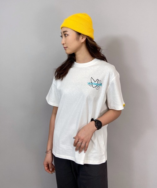 Mark Gonzales(マーク・ゴンザレス)の「【ムラサキスポーツ別注】MarkGonzales/マークゴンザレス ビッグシルエットTシャツ MGLD-003(Tシャツ/カットソー・レディース・ホワイト×パープル/ブラック/ホワイト×ブルー・L/M)」の15枚目の写真