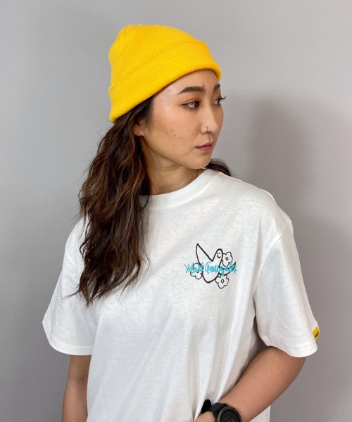 Mark Gonzales(マーク・ゴンザレス)の「【ムラサキスポーツ別注】MarkGonzales/マークゴンザレス ビッグシルエットTシャツ MGLD-003(Tシャツ/カットソー・レディース・ホワイト×パープル/ブラック/ホワイト×ブルー・L/M)」の5枚目の写真