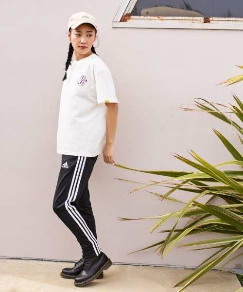 Mark Gonzales(マーク・ゴンザレス)の「【ムラサキスポーツ別注】MarkGonzales/マークゴンザレス ビッグシルエットTシャツ MGLD-003(Tシャツ/カットソー・レディース・ホワイト×パープル/ブラック/ホワイト×ブルー・L/M)」の17枚目の写真