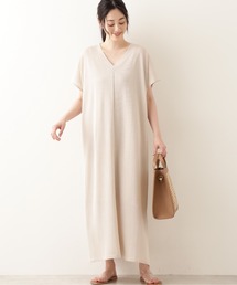 NATURAL BEAUTY BASIC | シアーニットワンピース(ワンピース)