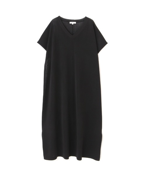 NATURAL BEAUTY BASIC（ナチュラルビューティーベーシック）の「シアーニットワンピース（ワンピース・レディース・ベージュ/ブラック/カーキ・MEDIUM）」の8枚目の写真