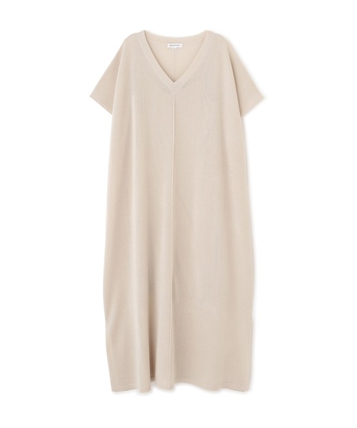 NATURAL BEAUTY BASIC（ナチュラルビューティーベーシック）の「シアーニットワンピース（ワンピース・レディース・ベージュ/ブラック/カーキ・MEDIUM）」の18枚目の写真