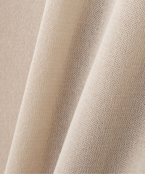 NATURAL BEAUTY BASIC（ナチュラルビューティーベーシック）の「シアーニットワンピース（ワンピース・レディース・ベージュ/ブラック/カーキ・MEDIUM）」の20枚目の写真