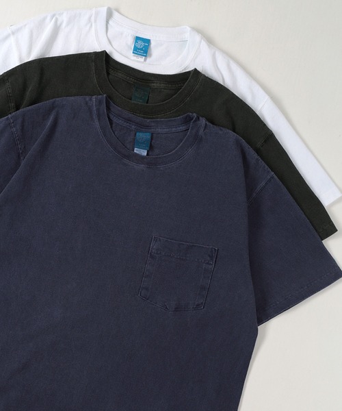 Good On（グッドオン）の「【0】【Good On/グッドオン】ショートスリーブ ポケット付Tシャツ（Tシャツ/カットソー・メンズ・ピンク/マスタード/ホワイト/ベージュ/モカ/ブラック/サックスブルー/ブルー/ネイビー/クリーム/ダークグリーン・L/M/XL）」の8枚目の写真