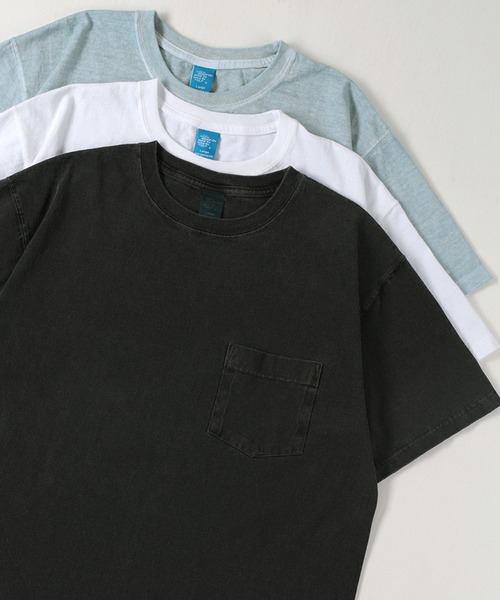 Good On（グッドオン）の「【0】【Good On/グッドオン】ショートスリーブ ポケット付Tシャツ（Tシャツ/カットソー・メンズ・ピンク/マスタード/ホワイト/ベージュ/モカ/ブラック/サックスブルー/ブルー/ネイビー/クリーム/ダークグリーン・L/M/XL）」の3枚目の写真