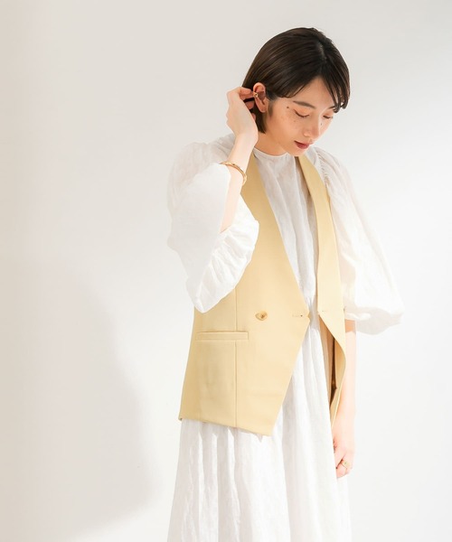 KBF（ケイビーエフ）の「ホルターベスト（ベスト・レディース・イエロー/ネイビー/アイボリー・ONE）」の3枚目の写真