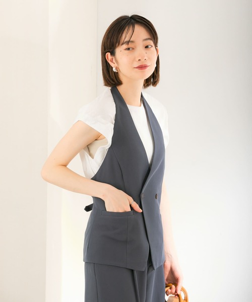 KBF（ケイビーエフ）の「ホルターベスト（ベスト・レディース・イエロー/ネイビー/アイボリー・ONE）」の5枚目の写真