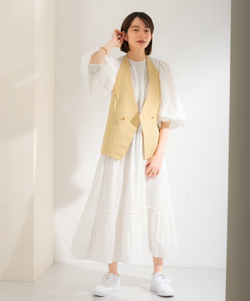 KBF（ケイビーエフ）の「ホルターベスト（ベスト・レディース・イエロー/ネイビー/アイボリー・ONE）」の12枚目の写真