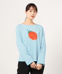 marimekko Mansikka 長袖 Tシャツ マンシッカ marimekko（マリメッコ）の「Leikittelit Mansikka Placement