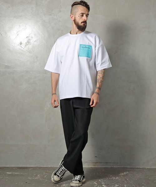 GALLIS ADDICTION（ガリスアディクション）の「GA SILICON-PRINT TEE/プリント 半袖Tシャツ（Tシャツ/カットソー・メンズ・ホワイト/ブラック/ラベンダー・M/L）」の6枚目の写真