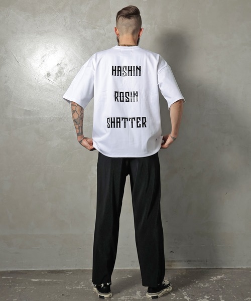 GALLIS ADDICTION（ガリスアディクション）の「GA SILICON-PRINT TEE/プリント 半袖Tシャツ（Tシャツ/カットソー・メンズ・ホワイト/ブラック/ラベンダー・M/L）」の12枚目の写真