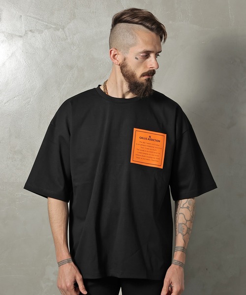 GALLIS ADDICTION（ガリスアディクション）の「GA SILICON-PRINT TEE/プリント 半袖Tシャツ（Tシャツ/カットソー・メンズ・ホワイト/ブラック/ラベンダー・M/L）」の15枚目の写真