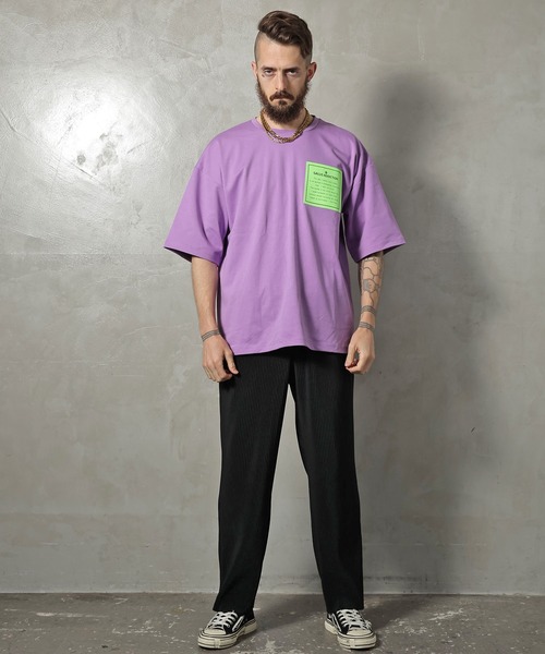 GALLIS ADDICTION（ガリスアディクション）の「GA SILICON-PRINT TEE/プリント 半袖Tシャツ（Tシャツ/カットソー・メンズ・ホワイト/ブラック/ラベンダー・M/L）」の21枚目の写真