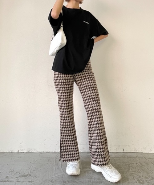 SHAGGIE(シャギー)の「千鳥チェックフレアパンツ(その他パンツ・レディース・ブラウン・FREE)」の11枚目の写真