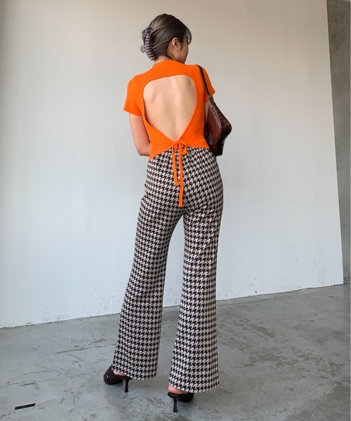 SHAGGIE(シャギー)の「千鳥チェックフレアパンツ(その他パンツ・レディース・ブラウン・FREE)」の19枚目の写真