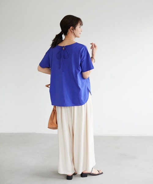 CRAFT STANDARD BOUTIQUE（クラフトスタンダードブティック）の「ウエストタックギャザーパンツ　＊◇（その他パンツ・レディース・ベージュ/カーキ/モカ/ピンク・M/L）」の9枚目の写真