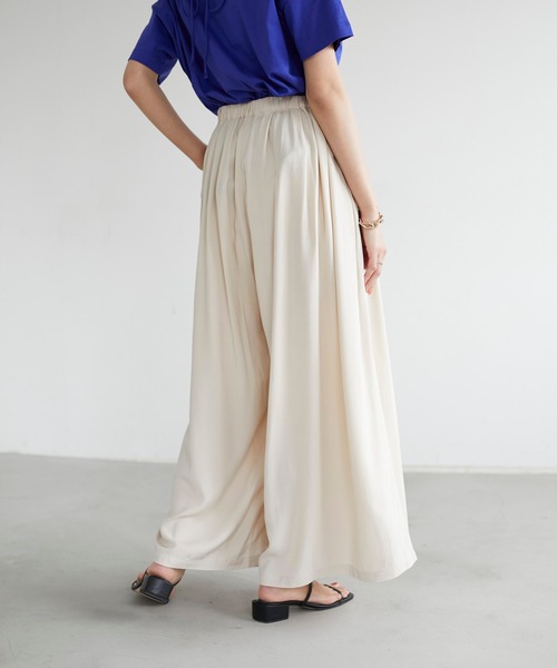 CRAFT STANDARD BOUTIQUE（クラフトスタンダードブティック）の「ウエストタックギャザーパンツ　＊◇（その他パンツ・レディース・ベージュ/カーキ/モカ/ピンク・M/L）」の10枚目の写真