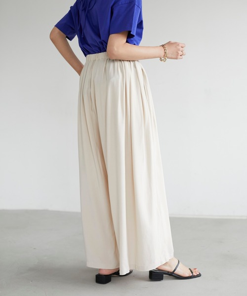 CRAFT STANDARD BOUTIQUE（クラフトスタンダードブティック）の「ウエストタックギャザーパンツ　＊◇（その他パンツ・レディース・ベージュ/カーキ/モカ/ピンク・M/L）」の11枚目の写真