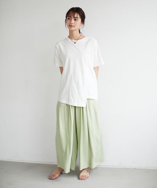 CRAFT STANDARD BOUTIQUE（クラフトスタンダードブティック）の「ウエストタックギャザーパンツ　＊◇（その他パンツ・レディース・ベージュ/カーキ/モカ/ピンク・M/L）」の17枚目の写真