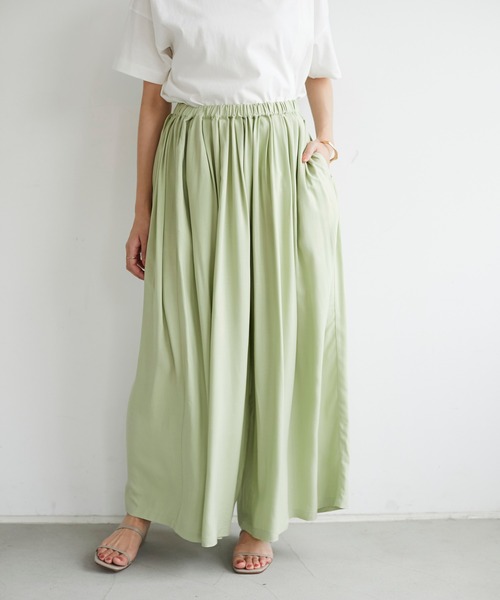 CRAFT STANDARD BOUTIQUE（クラフトスタンダードブティック）の「ウエストタックギャザーパンツ　＊◇（その他パンツ・レディース・ベージュ/カーキ/モカ/ピンク・M/L）」の18枚目の写真