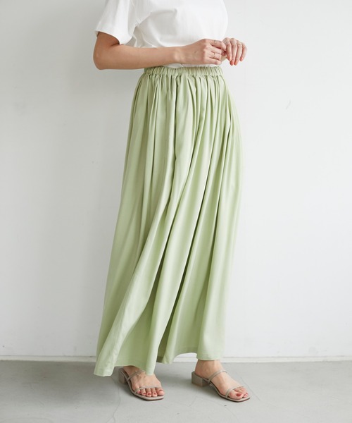 CRAFT STANDARD BOUTIQUE（クラフトスタンダードブティック）の「ウエストタックギャザーパンツ　＊◇（その他パンツ・レディース・ベージュ/カーキ/モカ/ピンク・M/L）」の20枚目の写真