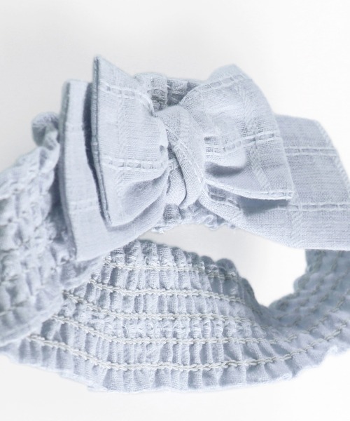 BRANSHES（ブランシェス）の「ドッキングワンピース＆ヘアバンドセット（その他ベビーウェア・キッズ・サックスブルー/サーモンピンク・80ｃｍ/70cm）」の13枚目の写真